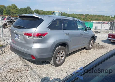 2014 Toyota Highlander Xle V6 из США, поврежденный, VIN 5TDKKRFH3ES022535